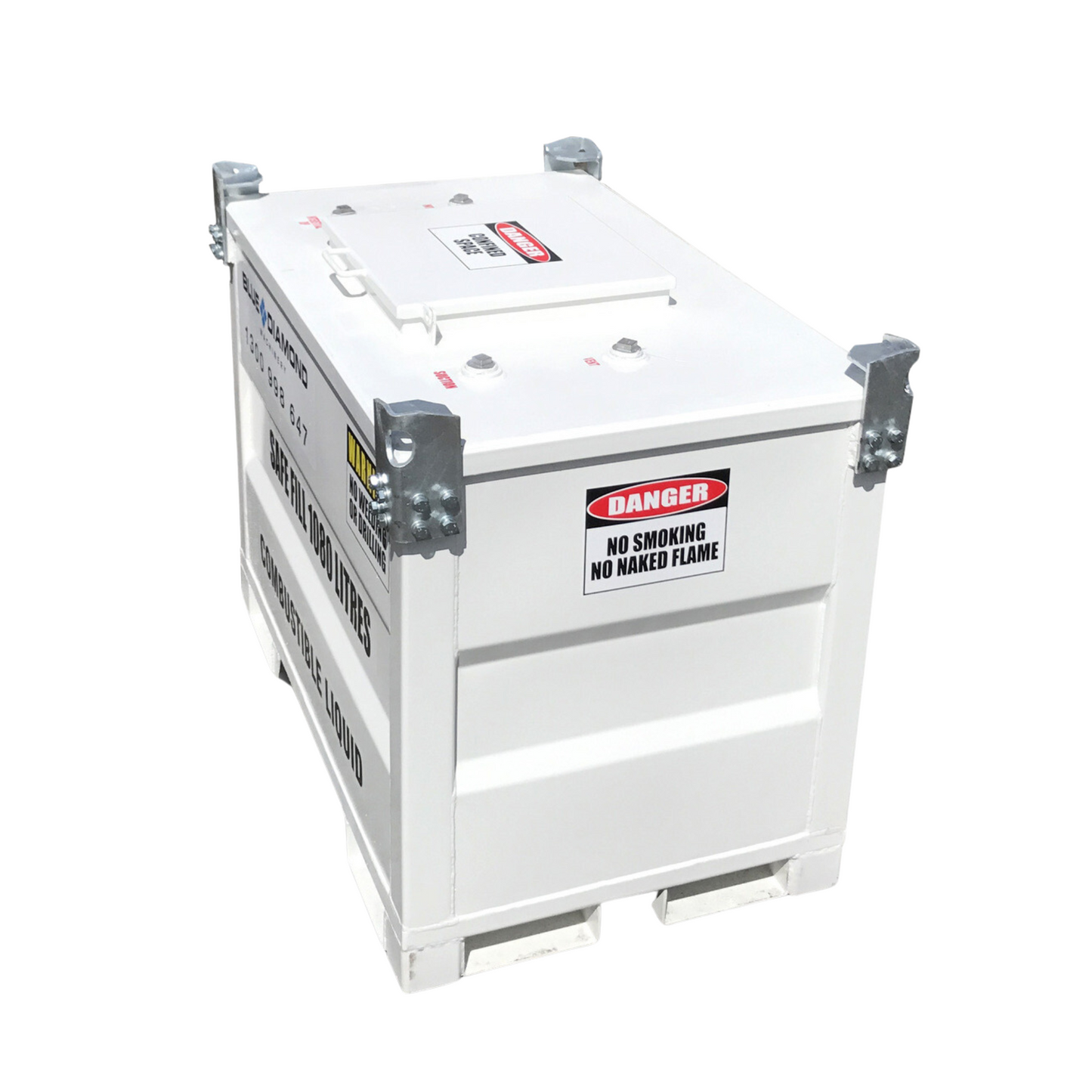 BAFFLED FUEL CUBE - 110%  self bunded 1080L